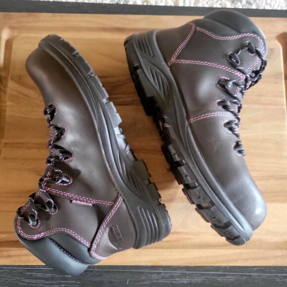 Avenger Framer A7123 Brown/Lilac Work & Safety Boots Women's SZ 9.5M - Picture 4 of 8